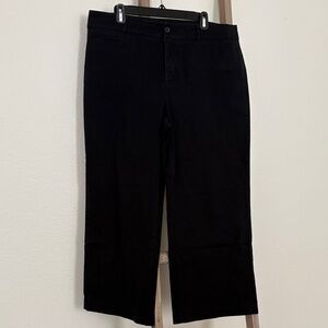 LOFT Women's Black Wide Leg Pants